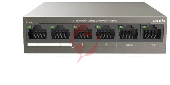 Switch poe tenda tef1106p-4-63w