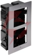 Ramka z puszką do montażu podtynkowego 2-modułowa hikvision ds-kd-acf2(plastic)