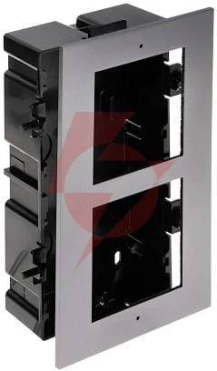 Ramka z puszką do montażu podtynkowego 2-modułowa hikvision ds-kd-acf2(plastic)