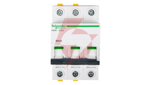 Wyłącznik nadprądowy 3P B 25A 6kA AC iC60N-B25-3 Acti9 A9F03325