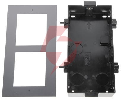 Ramka z puszką do montażu podtynkowego 2-modułowa hikvision ds-kd-acf2(plastic)