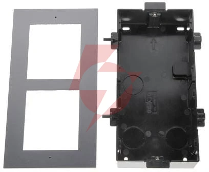 Ramka z puszką do montażu podtynkowego 2-modułowa hikvision ds-kd-acf2(plastic)