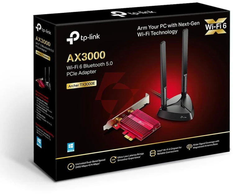 Karta sieciowa tp-link archer tx3000e pcie, wi-fi 6, bluetooth 5.0