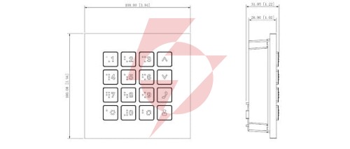 Moduł zamka szyfrowego dahua vto4202f-mk