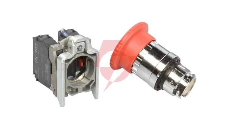 Przycisk bezpieczeństwa 22mm 1Z 1R IP66 przez obrót XB4BS8445