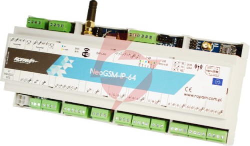 Ropam centrala alarmowa neogsm-ip-64-d12m