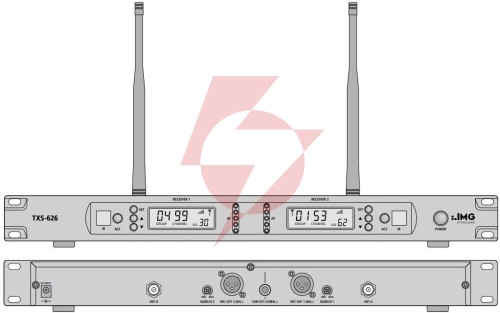 Odbiornik mikrofonowy podwójny txs-626