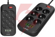 Listwa zasilająca ldnio se6403 6 gniazd + 4x usb przedłużacz