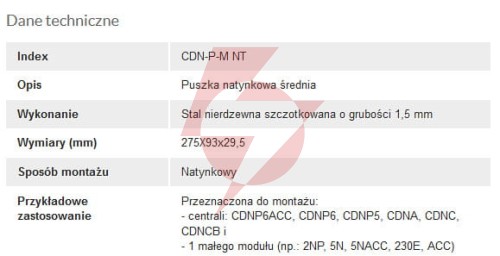 Aco cdn-p-m nt ramka natynkowa średnia cdn z daszkiem, do cdnp5/6, cdnc/b, cdna