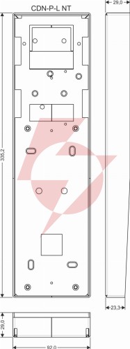 Aco cdn-p-l nt puszka natynkowa duża cdn z daszkiem; 25689