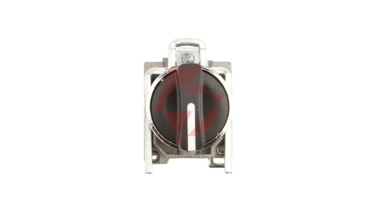 Przełącznik 3 położeniowy pokrętło 22mm czarny 2Z z samopowrotem XB4BD53