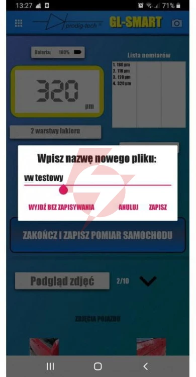 Miernik grubości lakieru gl-smart-xl