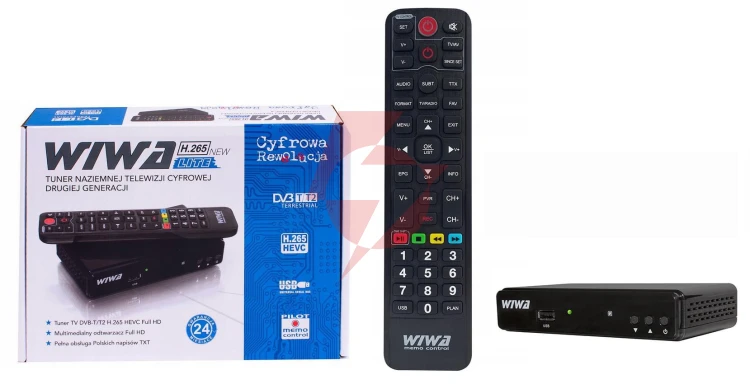 Tuner dvb-t/t2 wiwa h.265 lite