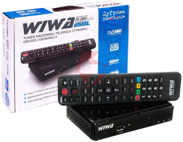 Tuner dvb-t/t2 wiwa h.265 lite