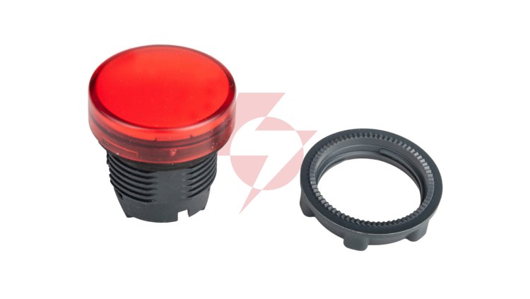 Główka lampki sygnalizacyjnej 22mm czerwona ZB5AV043