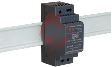 Zasilacz impulsowy na szynę din mean well hdr-30-24 24v/30w/1.5a
