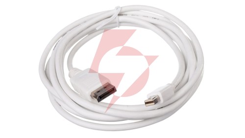 Kabel połączeniowy miniDisplayPort 1.1a Typ miniDP/DP, M/M biały 3m AK-340102-030-W