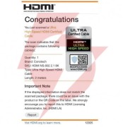 Kabel hdmi conotech ns-002 ver.2.1 ultra high speed 8k - 2m