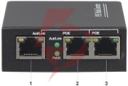 Switch poe sps-2p/1 3-portowy