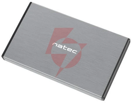Zewnętrzna obudowa dysku natec rhino go sata 2,5" szary
