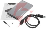Zewnętrzna obudowa dysku natec rhino go sata 2,5" szary