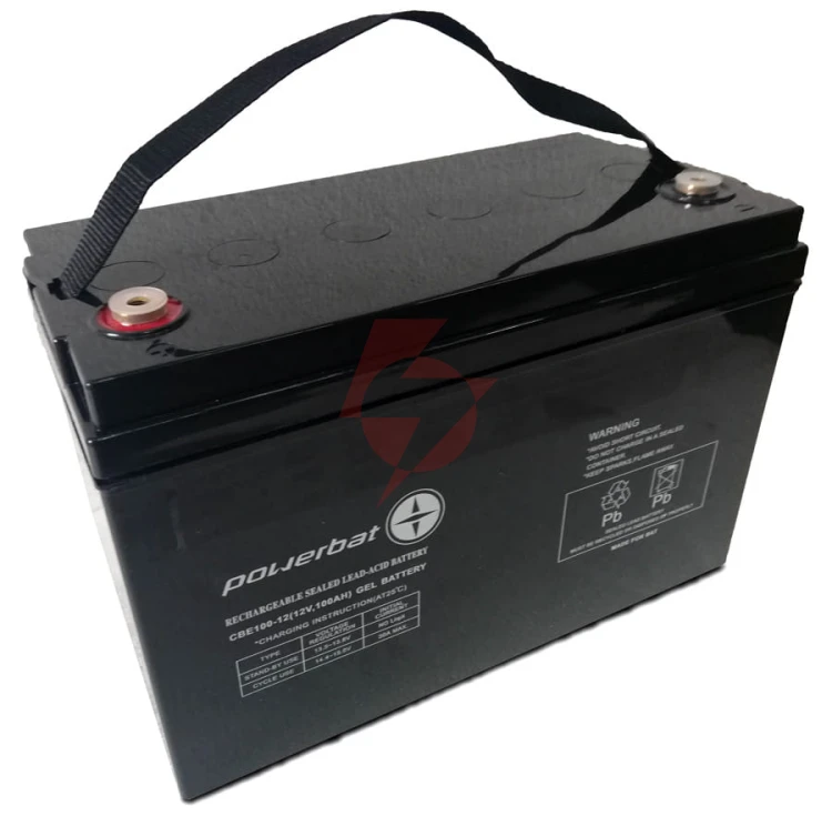 Akumulator powerbat cbe 12v 100ah deep cycle gel