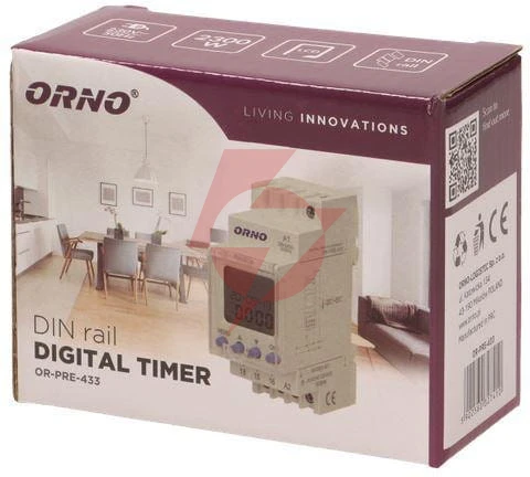 Programator elektroniczny orno na szynę din or-pre-433
