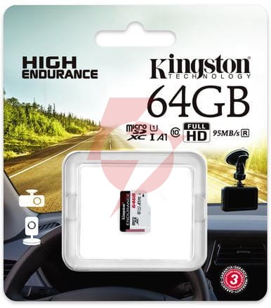 Karta pamięci microsd kingston high-endurance uhs-i 64gb 24/7 (rejestratory i monitoring)