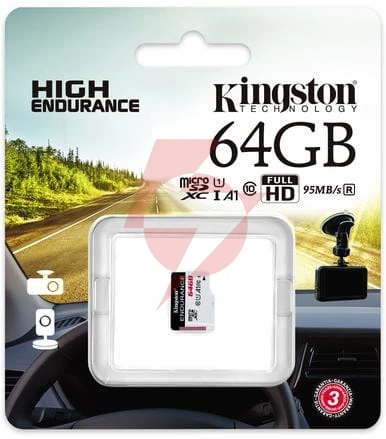 Karta pamięci microsd kingston high-endurance uhs-i 64gb 24/7 (rejestratory i monitoring)