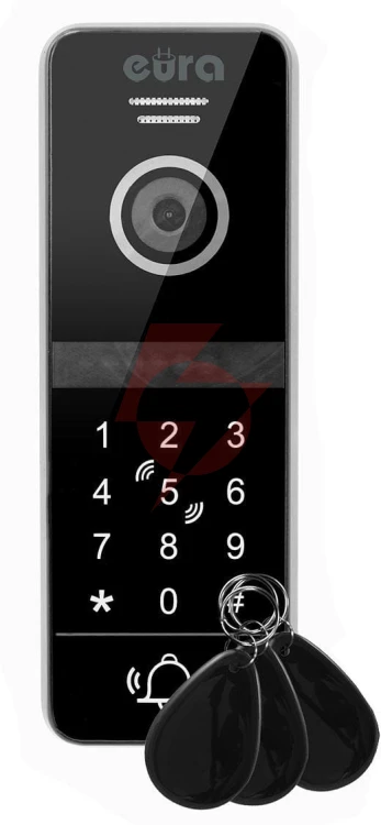 Wideodomofon eura vdp-00c5 czarny tuya