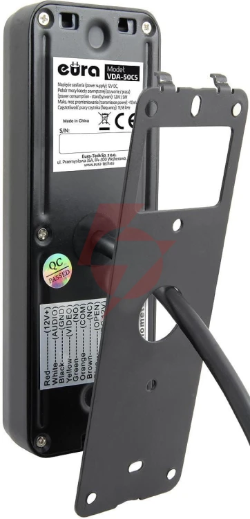 Wideodomofon eura vdp-00c5 czarny tuya