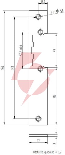 Szyld elektra prosty r2/r3 malowany