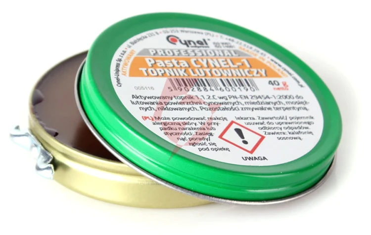 Pasta lutownicza cynel-1 40g do lutowania miękkiego