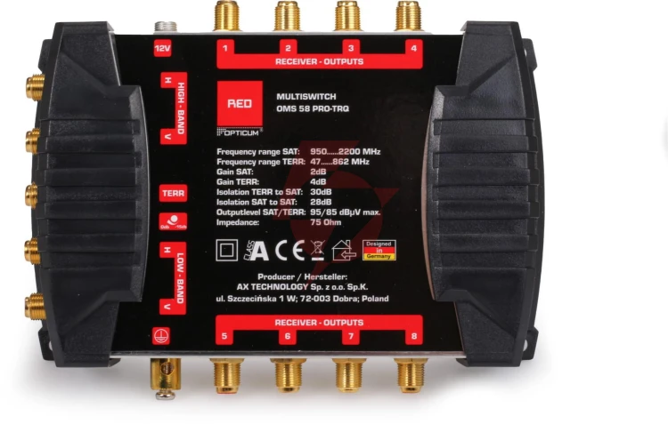 Multiswitch opticum oms 5/8 pro-trq (platinium line)