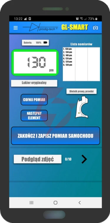Miernik grubości lakieru gl-pro-smart-faz