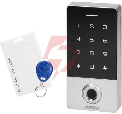 Zamek szyfrowy orno or-zs-822 z czytnikiem lini papilarnych i czytnikiem rfid 