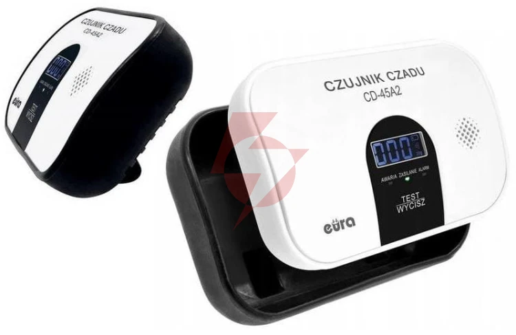 Czujnik czadu eura cd-45a2 wolnostojący, bateryjny, wyswietlacz lcd