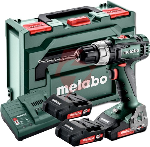 Wiertarko-wkrętarka akumulatorowa metabo bs 18 l 2x2ah, ładowarka