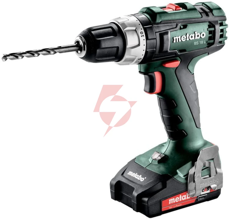 Wiertarko-wkrętarka akumulatorowa metabo bs 18 l 2x2ah, ładowarka