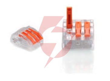 Złączka do przewodów zatrzaskowa 0,2-4,0mm2 pc-233 3gniazda (50szt.)