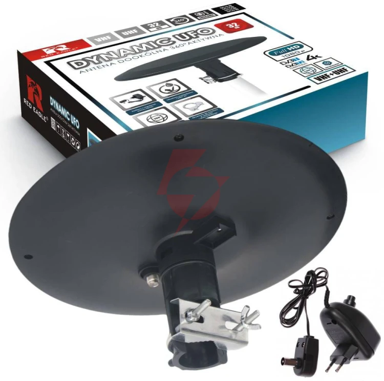 Antena dookólna red eagle dynamic ufo - aktywna