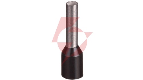 Końcówka tulejkowa izolowana TI 1,5mm2/8mm czarna cynowana TI1,5L8x500 /500szt./
