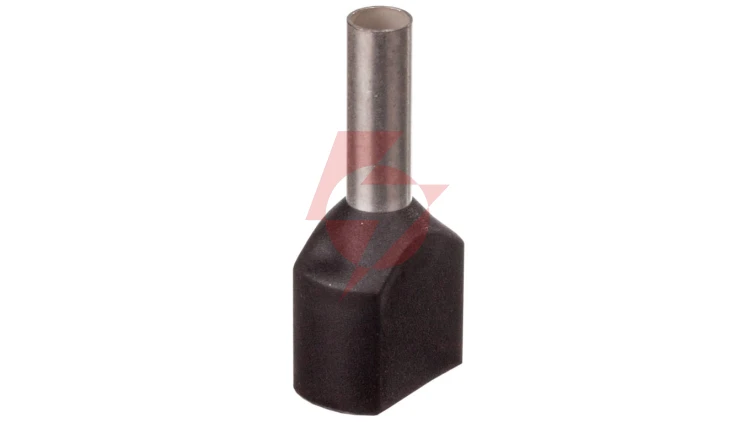 Końcówka tulejkowa izolowana TID 2x1,5mm2/8mm czarna cynowana TID2x1,5L8 /100szt./