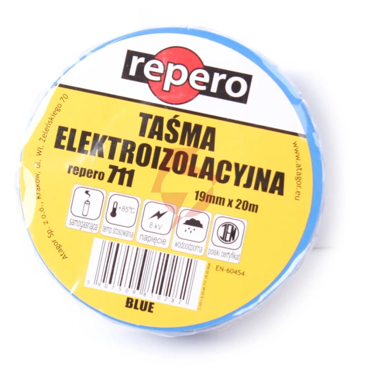 Taśma izolacyjna repero 711e niebieska 19mmx20m