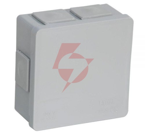 Puszka natynkowa pusta 6 wlotów viplast vp-02 klik szara ip55 86x86x40mm 002-03