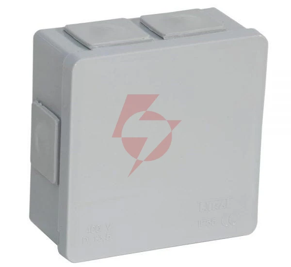 Puszka natynkowa pusta 6 wlotów viplast vp-02 klik szara ip55 86x86x40mm 002-03