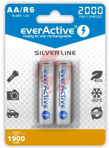 Akumulatorki r6 / aa ni-mh everactive 2000mah (box 2 szt.)