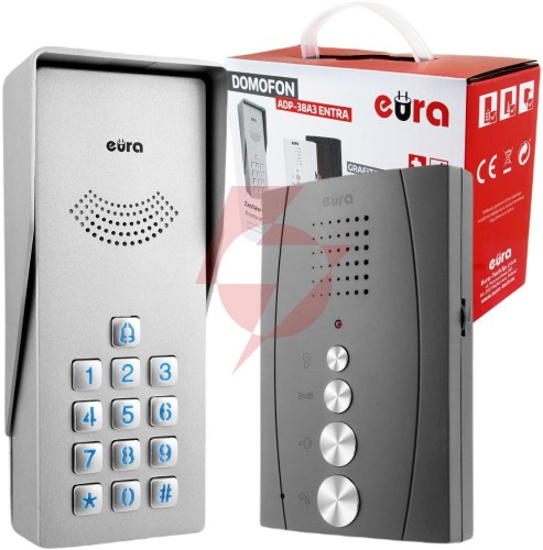 Domofon eura adp-38a3 entra grafit