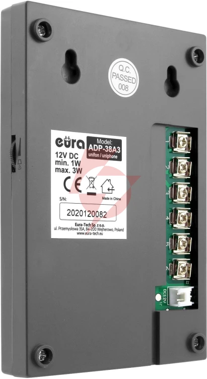 Domofon eura adp-38a3 entra grafit