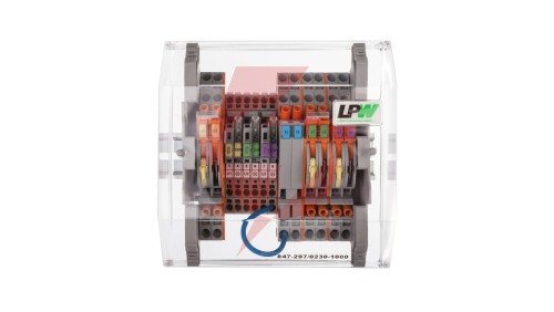 Listwa pomiarowa LPW 14-torowa 230V AC równoległa 847-297/230-1000